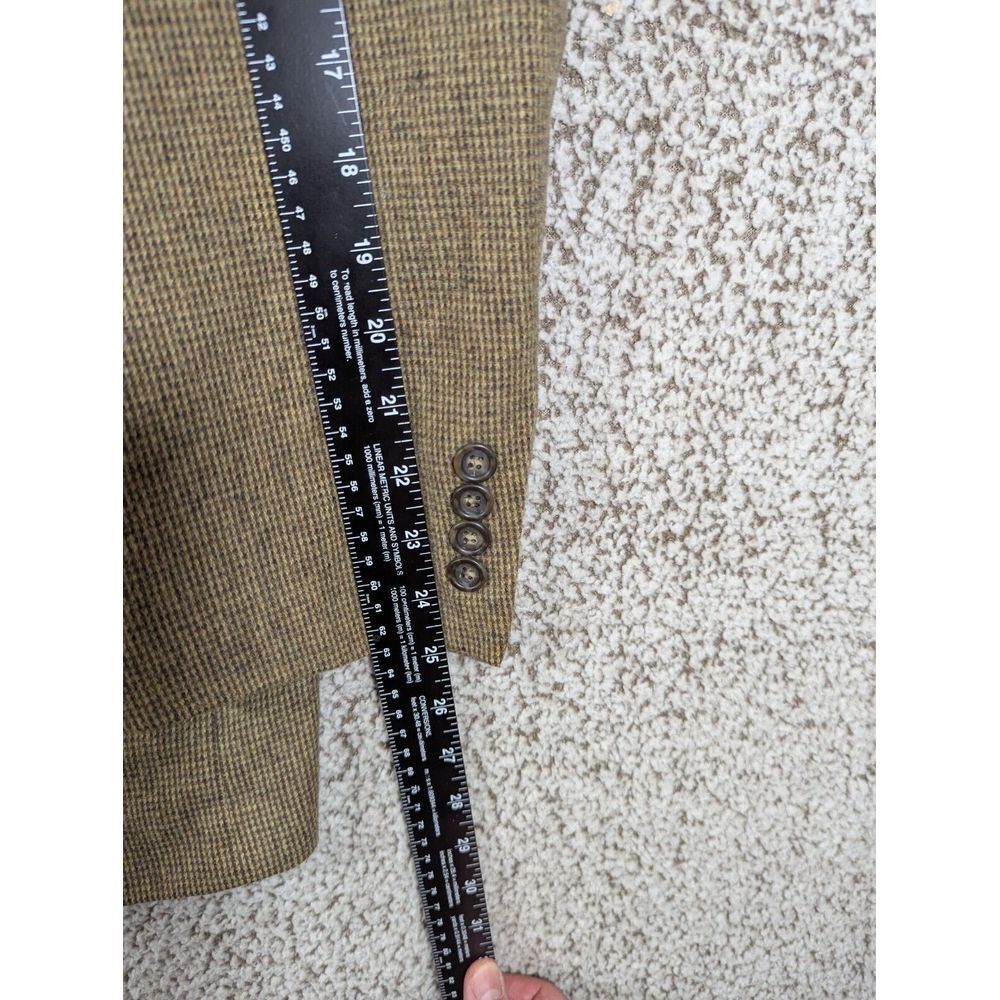 Robert Stock Mens Sports Coat Blazer Size 46R Wool/Camel Hair Blend Ukraine Made - Picture 6 of 15